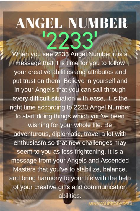 2233 angel number twin flame|2233 Angel Number Meaning For Love, Career, Twin Flames,